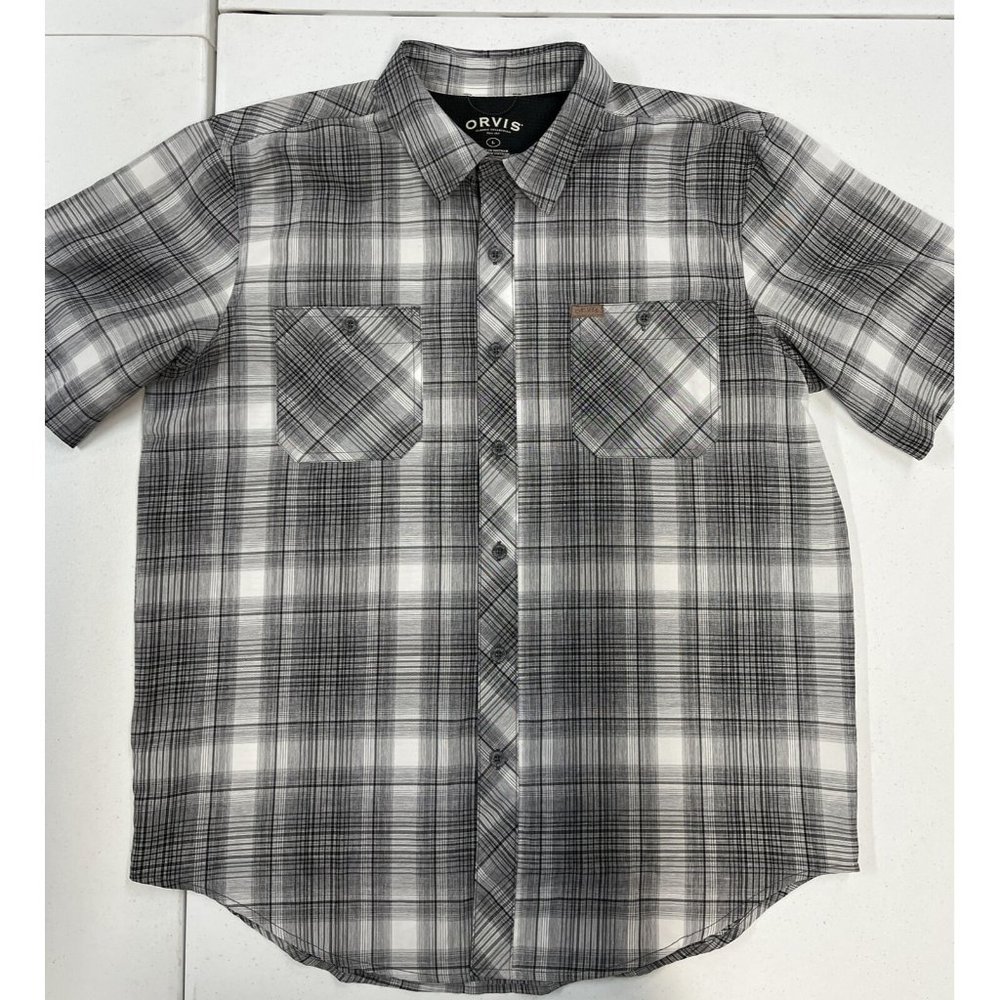 Orvis Short Sleeve Button Down Shirt Men’s Large